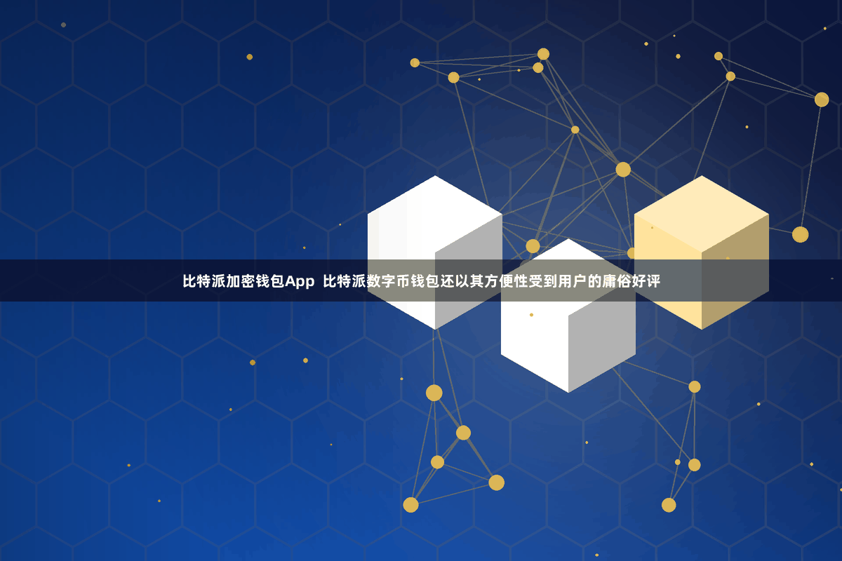 比特派加密钱包App 比特派数字币钱包还以其方便性受到用户的庸俗好评